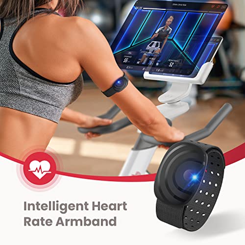YESOUL S3 Indoor Exercise Bike Supports Bluetooth, Smart Connect Cycling Bikes with Heart Rate Monitor, Silent Belt Drive Stationary Fitness Bike for Home Gym with Tablet Holder