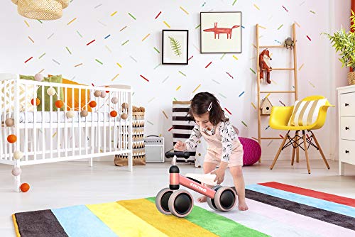 Kikidoo Baby Balance Bike - Baby Bicycle for 6-24 Months, Sturdy Balance Bike for 1 Year Old, Perfect as First Bike or Birthday Gift, Safe Riding Toys for 1 Year Old Boy Girl Ideal Baby Bike