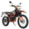 X-PRO Titan DLX 250cc Gas Dirt Bike Pit Bike Adult Bike,Big 21"/18" Wheels, Zongshen Engine! (Orange)