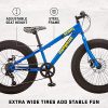 Mongoose Kong Fat Tire Mountain Bike for Kids, 20-Inch Wheels, Blue