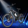Kemanner 26 inch Electric Mountain Bike 21 Speed 36V 8A Lithium Battery Electric Bicycle for Adult (Black/Red)