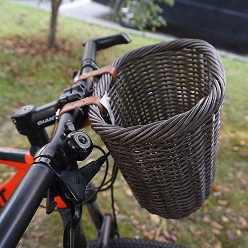 Bike Basket,Front Handlebar Adult Women Bicycle Storage Waterproof Baskets-Brown New
