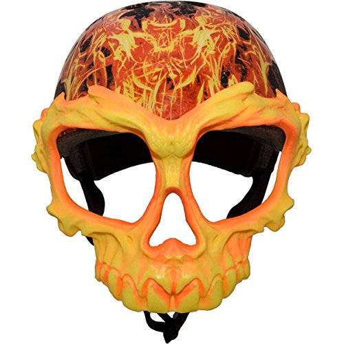 C-Preme Krash Inferno Skull Mask Youth Helmet (LYSB06XZ8WT8R-SPRTSEQIP)