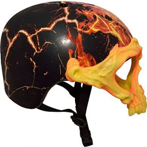 C-Preme Krash Inferno Skull Mask Youth Helmet (LYSB06XZ8WT8R-SPRTSEQIP)