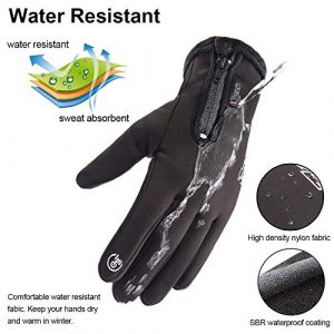 Winter Warm Gloves,Touchscreen Cold Weather Driving Gloves Windproof Anti-Slip Sports Gloves for Cycling Running Skiing Hiking Climbing,Men ＆ Women