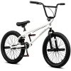 AVASTA 20 Inch Kids BMX Bike Freestyle Bicycle with Pegs, White