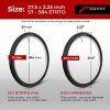 Fincci Pair 27.5 x 2.25 Inch 57-584 Foldable 60 TPI All Mountain Enduro Tires with Nylon Protection for MTB Hybrid Bike Bicycle - Pack of 2