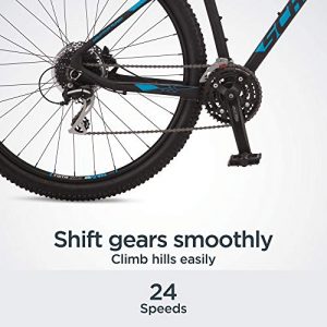 Schwinn Moab 3 Adult Mountain Bike, Mens Medium Aluminum Frame, 24 Speeds, 29-Inch Wheels, Hydraulic Disc Brakes, Black
