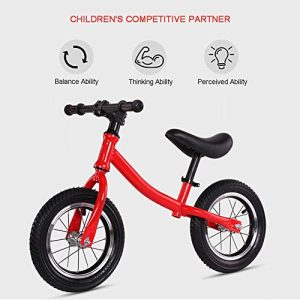 UWY Baby Balance Bike, Carbon Steel Frame, Height Adjustable, 10