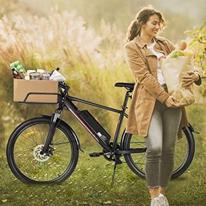 Casulo E Bikes for Adult, 26'' Electric Bike for Men, 350W Electric Trek Bike Bicycle for Adult Hybrid Road e Bike with 36V/10.4Ah Removable Battery