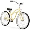 Firmstrong Urban Lady Single Speed - Women's 26" Beach Cruiser Bike (Vanilla)