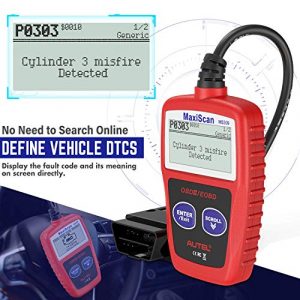 Autel MS309 OBD2 Scanner Car Engine Fault Code Reader Check State Emission Monitor Professional Mechanic CAN Diagnostic Scan Tool for All OBD II Protocol Vehicles Since 1996