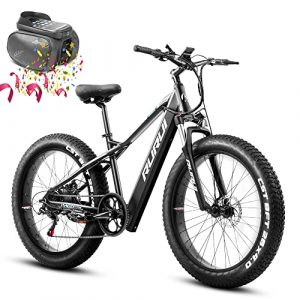 750W Electric Mountain Bike for Adults 26 inch Fat Tire Ebike with 48V 14.5AH Battery, Eahora Suspension Fork Electric Dirt Bicycles for Man, LCD Display with USB Shimano 7-Speed