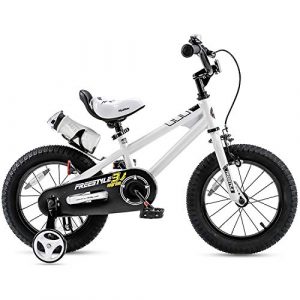 Royalbaby Kids Bikes 12" 14" 16" 18" Available, BMX Freestyle Bikes, Boys Bikes, Girls Bikes, Best Gifts for Kids. (White, 14 inch)