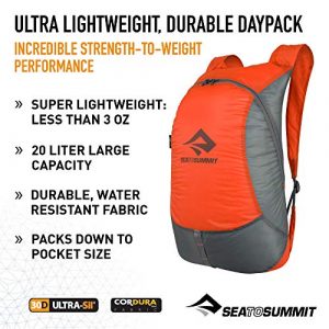 Sea to Summit Ultra-Sil Ultralight Day Pack, 20-Liter, Orange