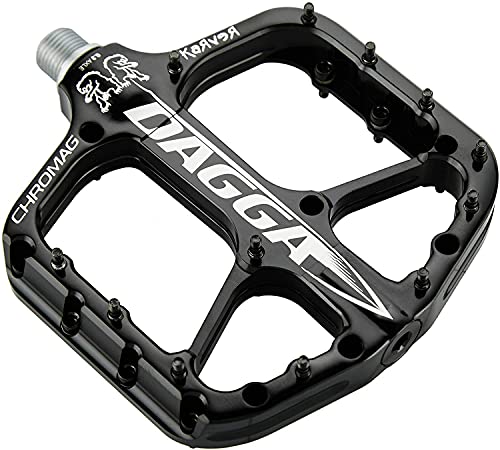 CHROMAG Dagga Unisex Adult Mountain Bike/MTB/Cycle/VAE/E-Bike Pedals, Black, 120 x 115 mm
