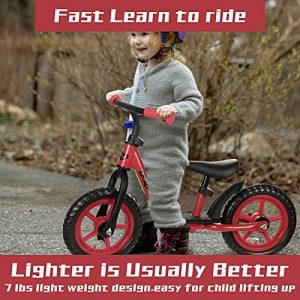 CREDO SPORT Kids Balance Bike Toddler Training Bike for 2-6 Year Old, Lightweight for Toddlers, 12