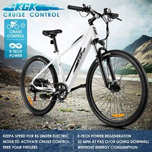 27.5" Electric Bike for Adults 36/48V Electric Bicycle/Mountain Ebike/Commuter Electric Bike with Removable Lithium Battery Professional 7 Speed Gears Hybrid Road Trekking e-Bike E for Men & Women