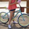Huffy Panama Jack Girl's Beach Cruiser Bike, Pool Blue, 20 inch
