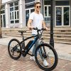 ANCHEER 350/500W Electric Bike 27.5'' Adults Electric Commuter Bike/Electric Mountain Bike, 36/48V Ebike with Removable 10/10.4Ah Battery, Professional 21/24 Speed Gears