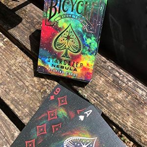 Bicycle Stargazer Nebula Playing Cards , Black