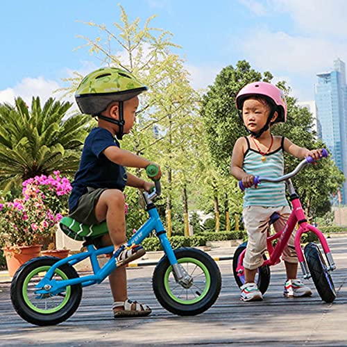 HYDL Kids Balance Bike 2-5 Years, Toddler No-Pedal Balance Bike, Training Bike with Adjustable Seat, 10 Inch Lightweight Sports Training Bicycle,Pink