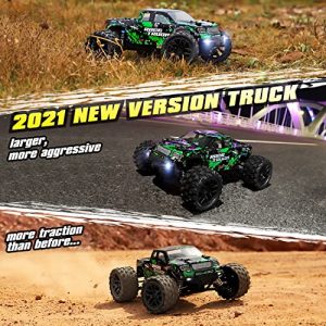 HAIBOXING 1:18 Scale All Terrain RC Car 18859E, 36 KPH High Speed 4WD Electric Vehicle with 2.4 GHz Remote Control, 4X4 Waterproof Off-Road Truck with Two Rechargeable Batteries