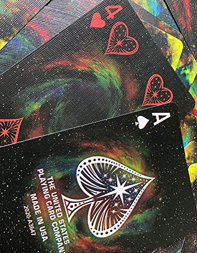 Bicycle Stargazer Nebula Playing Cards , Black