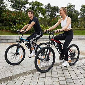 VIVI 26''/27.5'' Electric Bike Electric Mountain Bike 500W/350W Ebike, Electric Bicycle for Adults, 20MPH/23MPH Adults Ebike with Removable Battery 48/36V 10.4Ah, Shimano 21 Speed Gears, up to 50Miles
