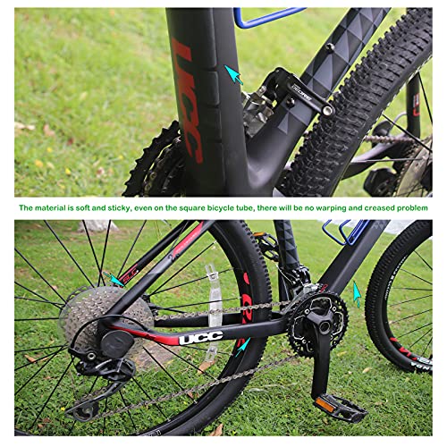WEI-PASTER Bicycle Protective Stickers -Bike Frame Protection Tape, Protects Bike from Scratches and dings, High Impact Guard Set, Contains Transfer Vinyl and contrapuntal line (Matte)