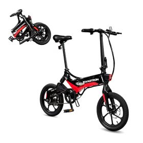 Swagtron Swagcycle EB-7 Elite Folding Electric Bike with Removable Battery and Rear Suspension